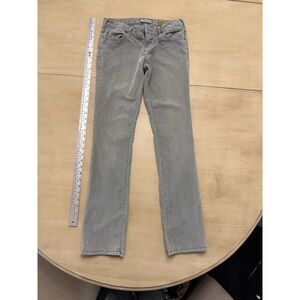 Pilcro & the Letterpress Slim Gray Corduroy Pant Sz 27 Heritage Retro Indie